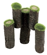 ArtUniq Mossy Logs - Декоративная композиция из пластика "Брёвна со мхом", 11x6x12 см