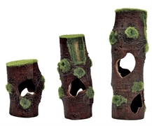 ArtUniq Mossy Stumps 3S - Декоративный набор из пластика "Пни со мхом", из 3х частей, 7,3x7,3x20 см
