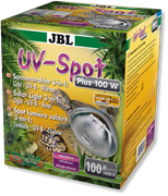 Очень мощная УФ лампа JBL UV-Spot plus дневного спектра для террариума, 100 Вт.