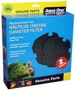 Губка для фильтра Aqua One Nautilus 1100/1400 /мелкопористая черная Sponge 85s, 35 ppi/