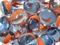 Грунт стеклянный Аква Марблс Подушечки сине-желтые F17-19QGL1 Shiny (0150), сетка 200г (АкваГрунт) 1/72 - фото 21755