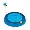 Массажный центр для кошек Catit круглый с мячиком и игрушкой-пчелкой (голубой) - фото 47619